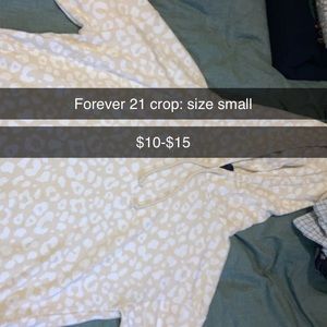 Forever 21 cropped shirt